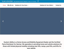 Tablet Screenshot of kustomability.com